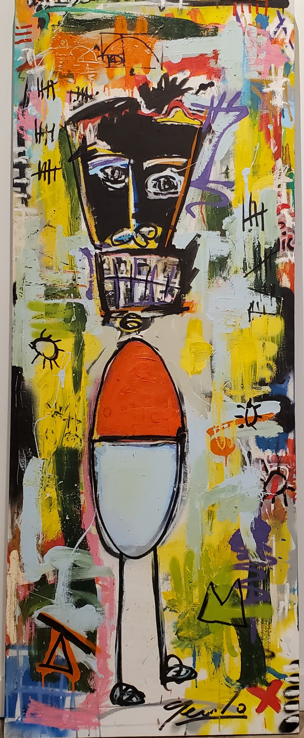 Brian Gennardo, “#1933 “Mr. Pill Body”” oil on canvas