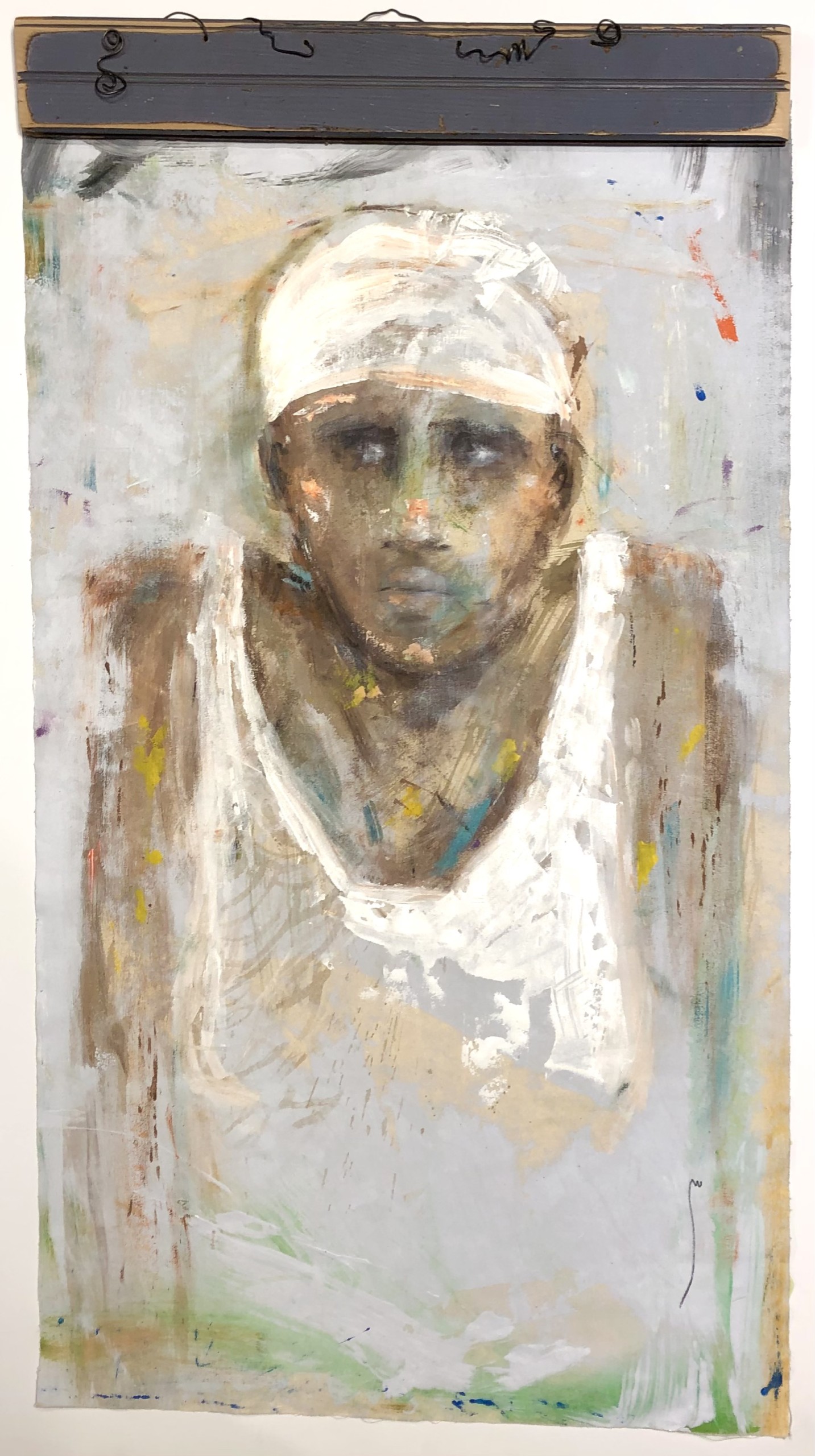 Jocelyn K Woodson, “Woman In White”, Acrylic on canvas