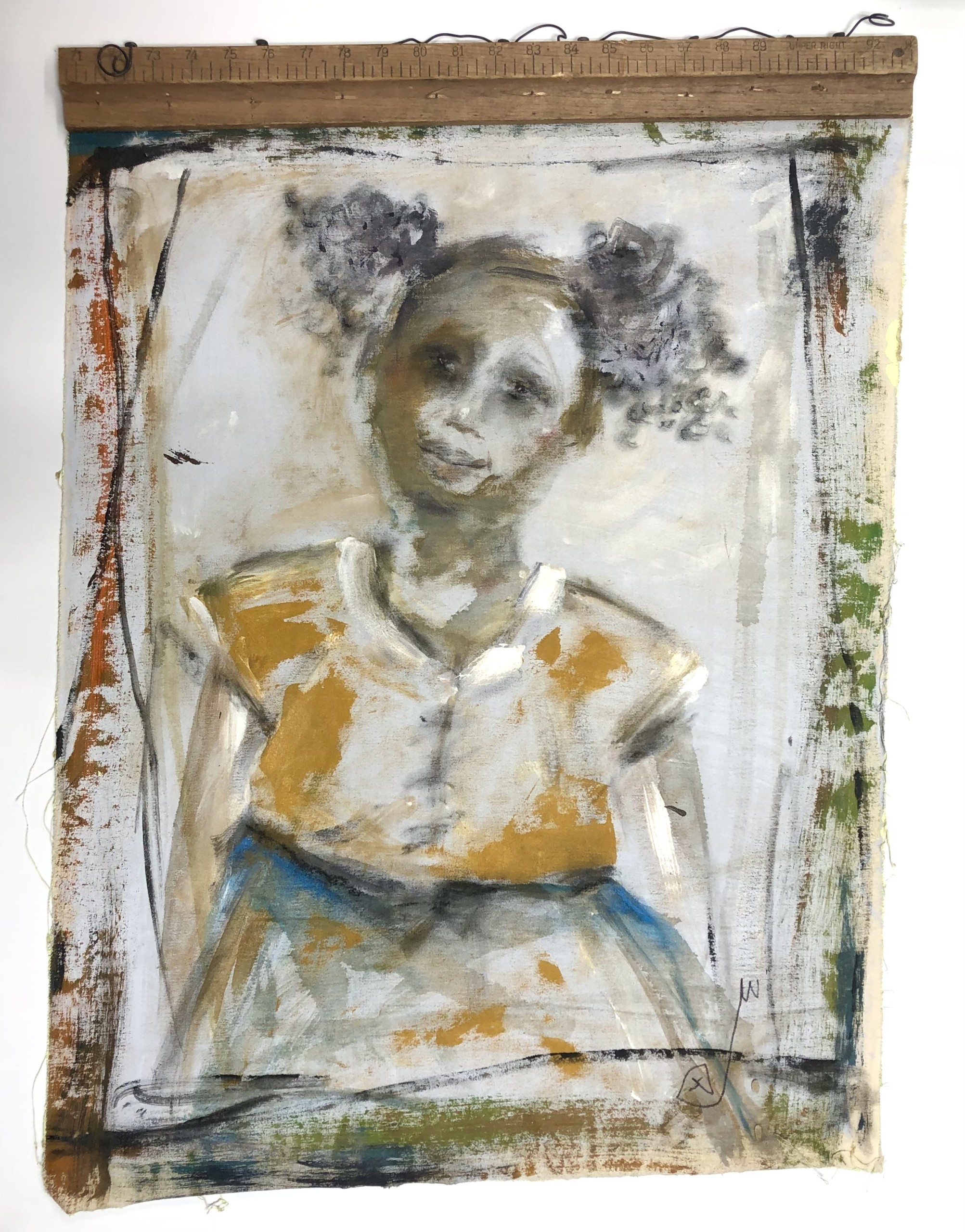 Jocelyn K Woodson, “Young Girl in Yellow”, Acrylic on canvas