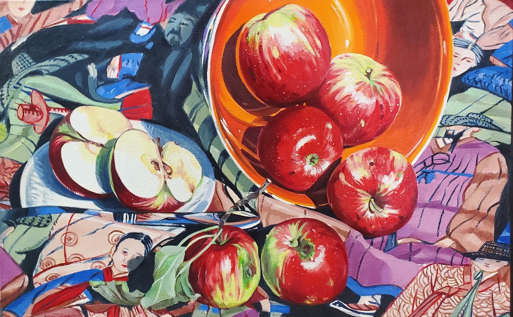 Susan Tinker, “Apple Season”, oil on canvas