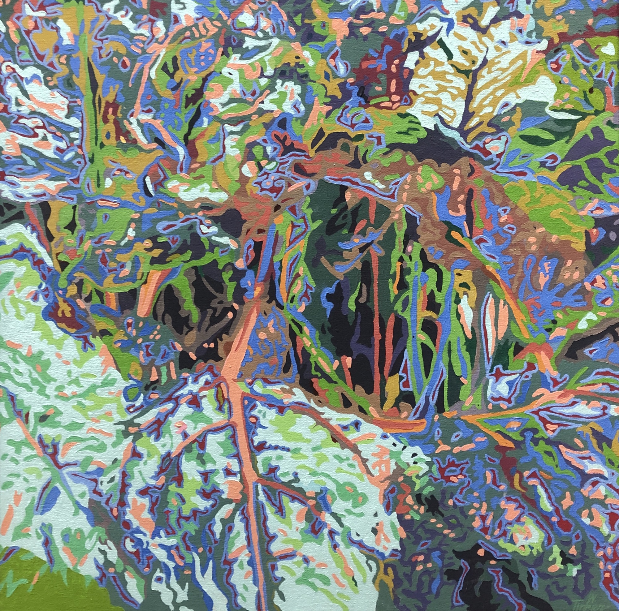 William Tinker, “Garden Series 9”, oil on canvas