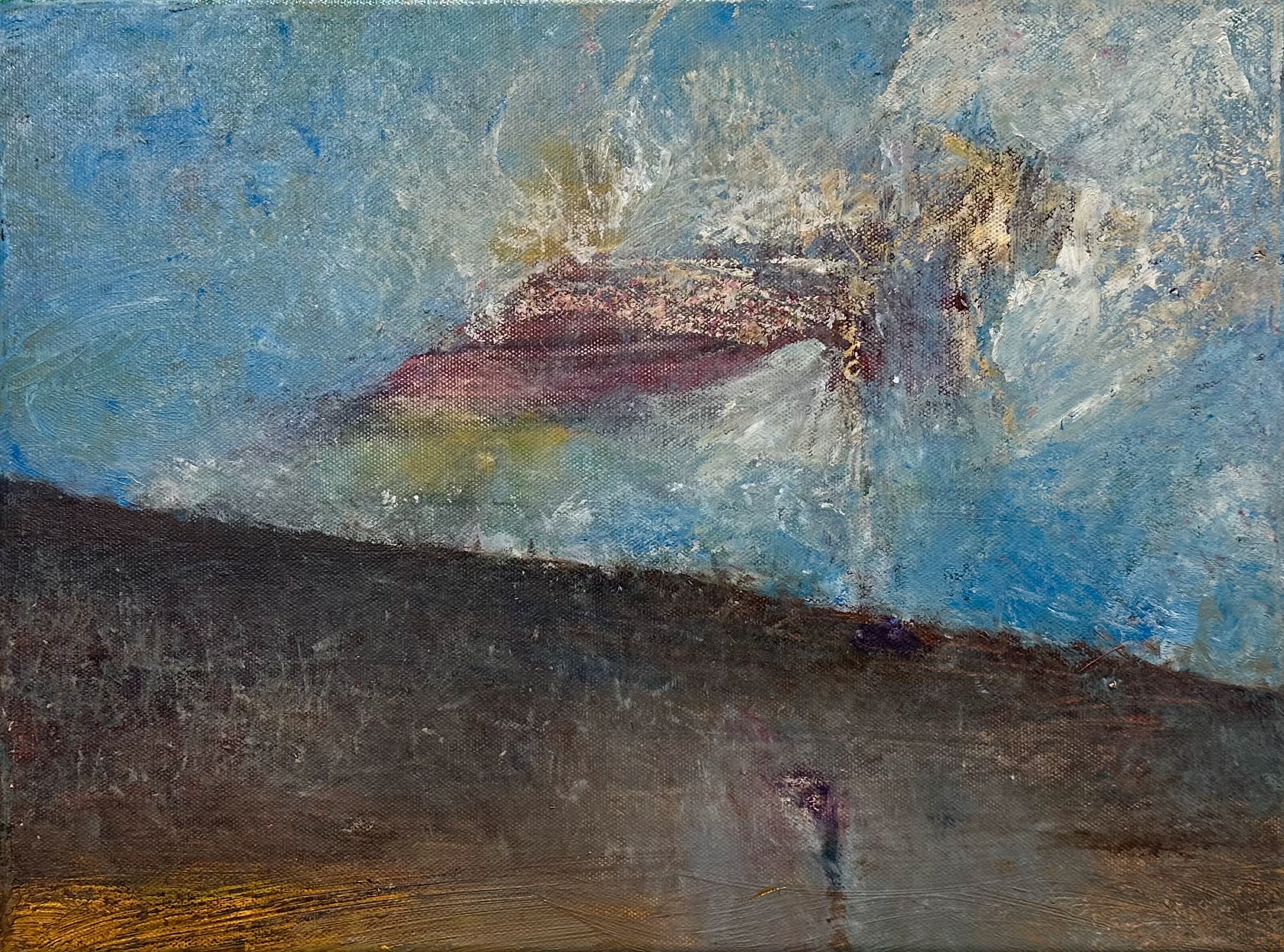 John Gary Brown, “The Edge”, Oil on canvas