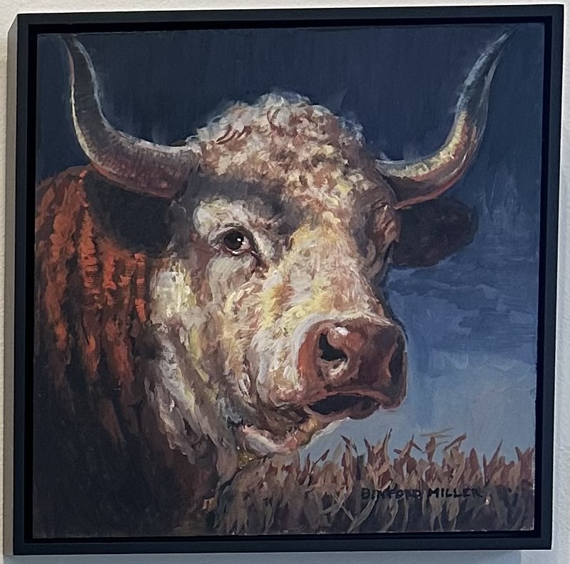 Mary Binford Miller, “Heritage Horns”, Oil on panel