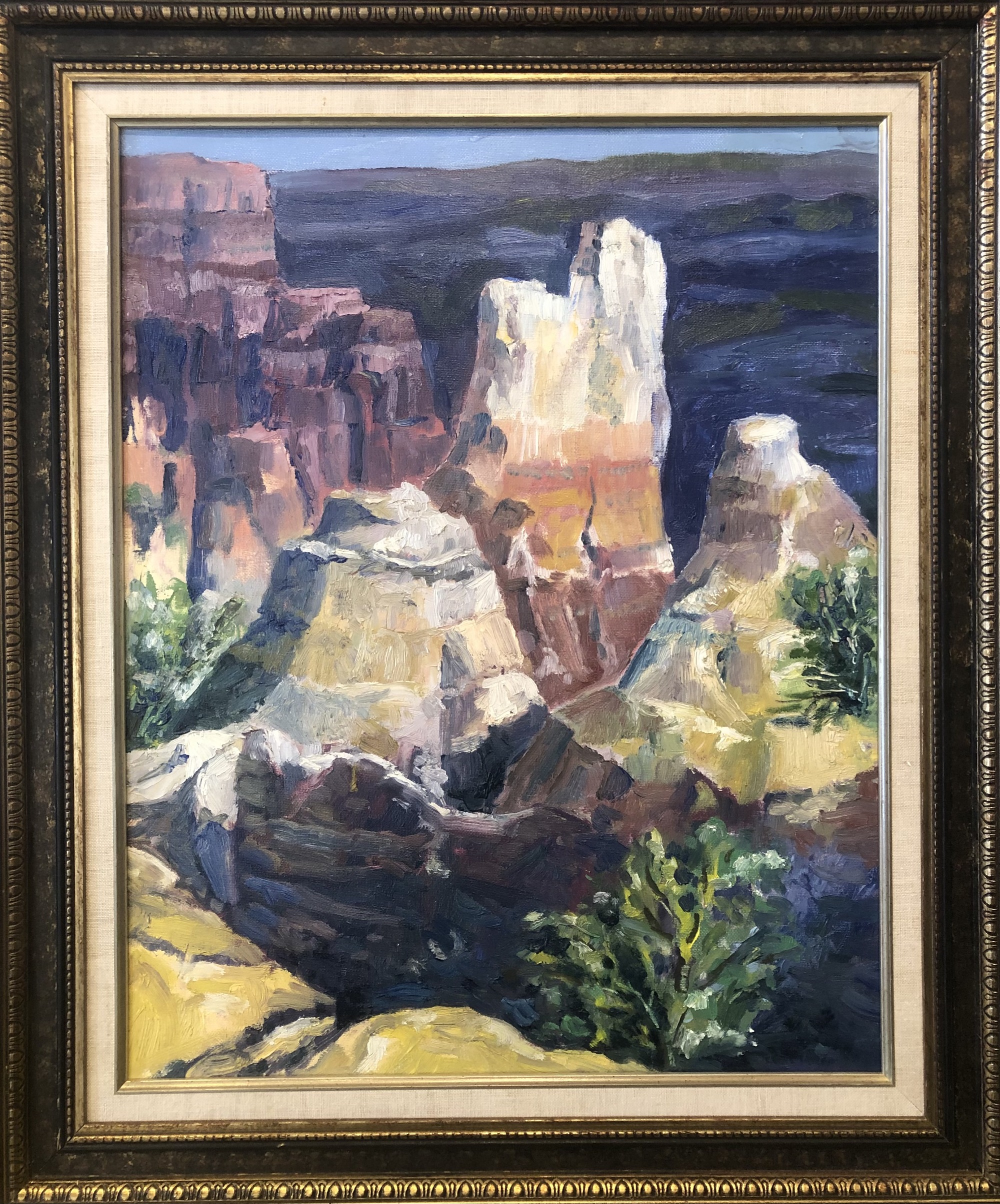 A. C. Reed, “Untitled (Canyon Landscape)”, oil on canvas