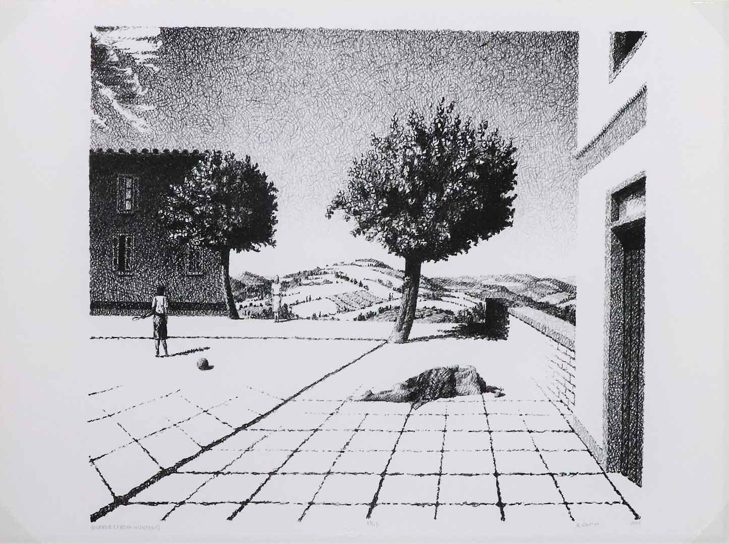Ron Christ, “Mirror (From Montone,)” Lithograph