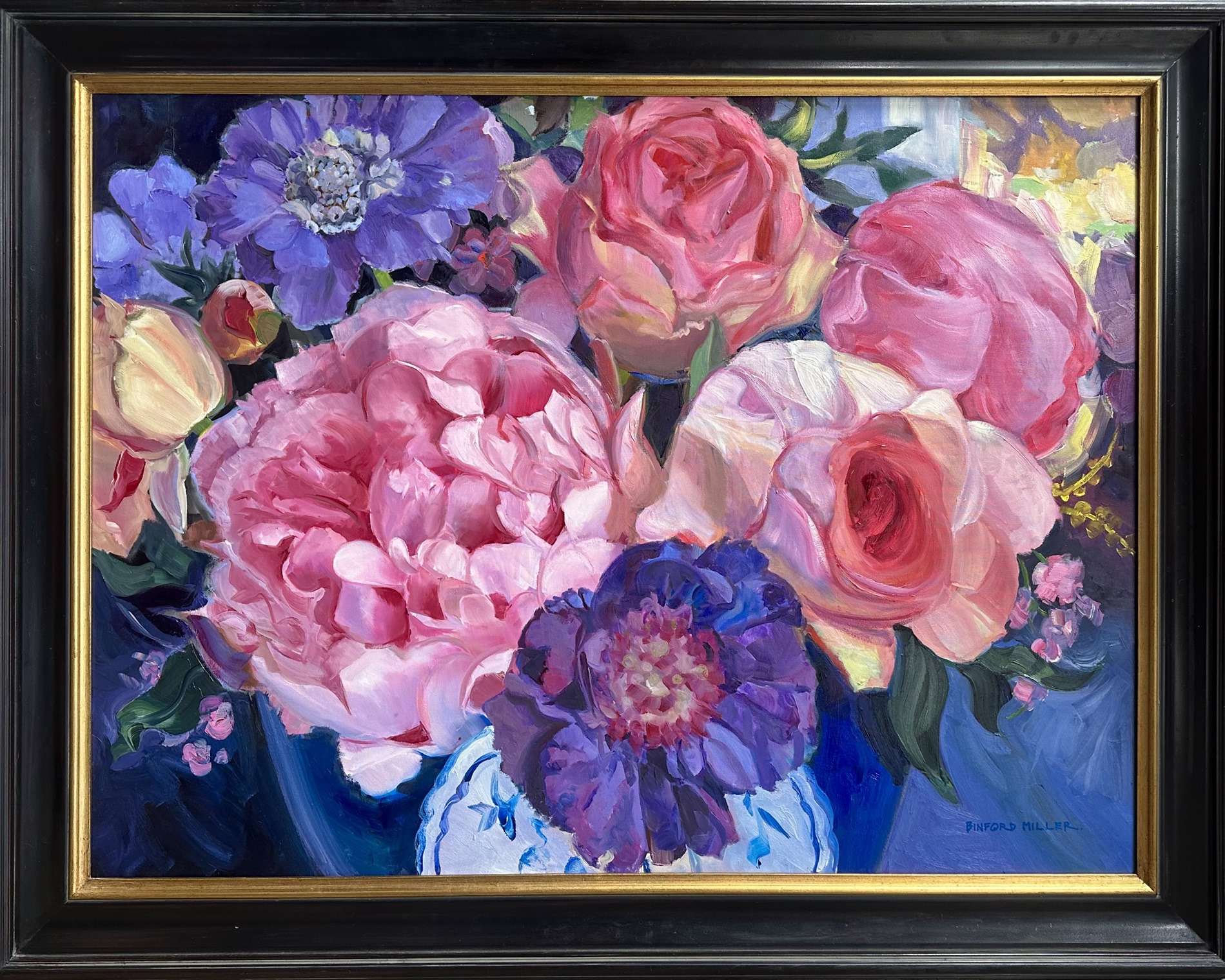 Mary Binford Miller, “Petal Reverie”, Oil on canvas