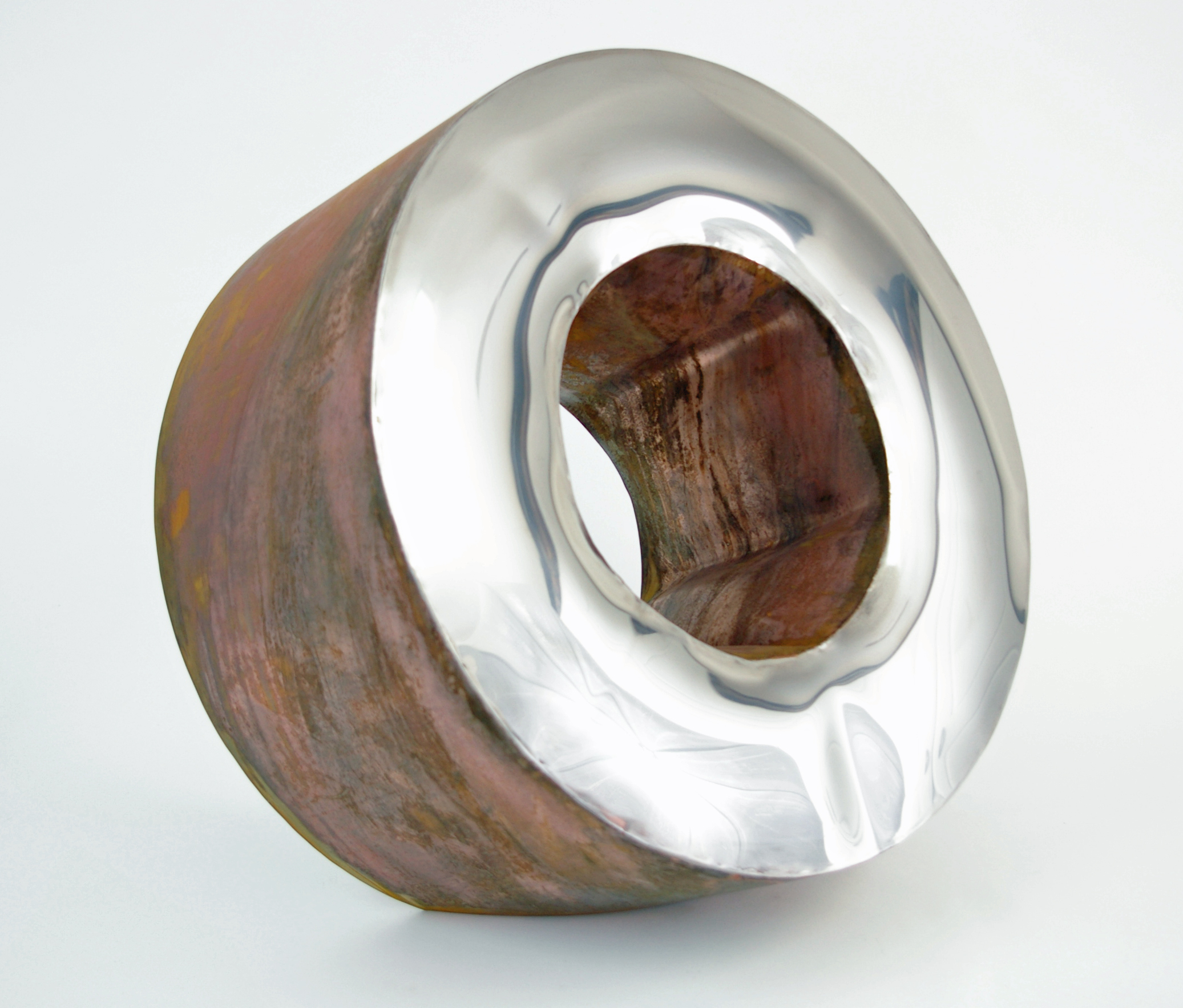 Shannon Hansen, “Steel Donut”, Metal sculpture