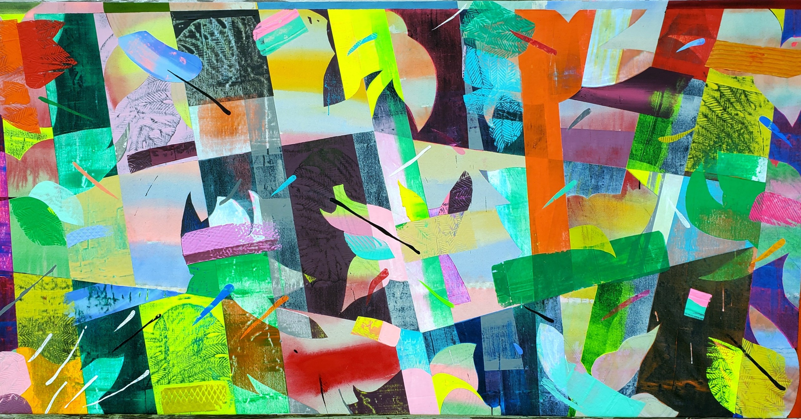Kevin Kelly, “Crisis Garden,” Acrylic on canvas