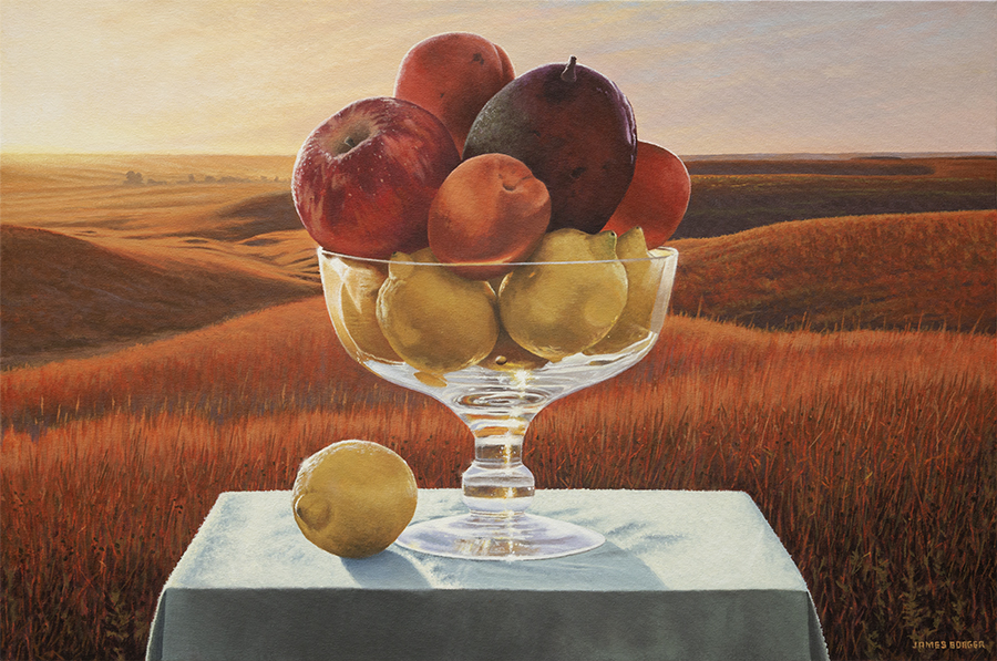 James Borger, “Prairie Morning Divinity”, acrylic on canvas